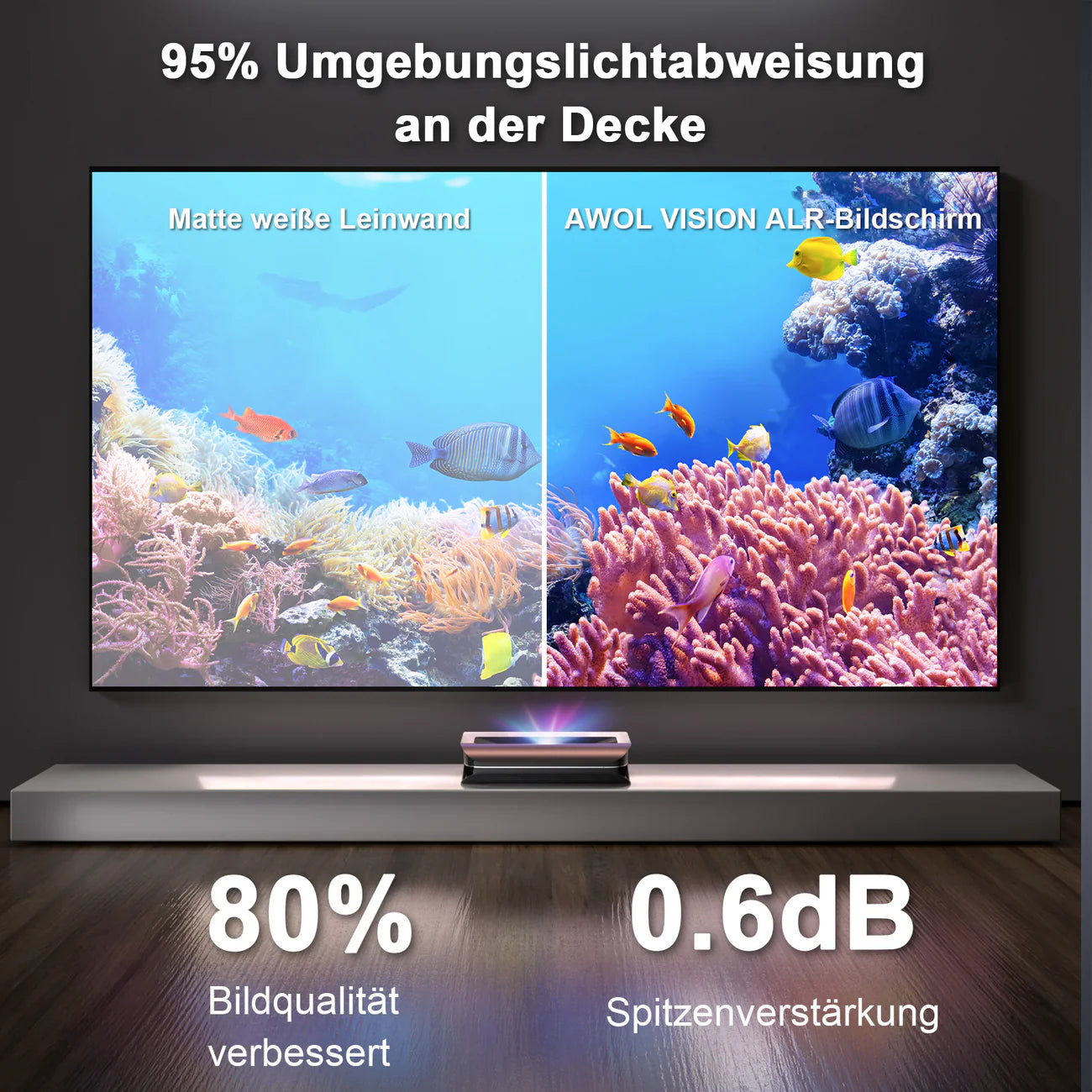 Pevný projekčný rám Cinematic ALR UST Screen