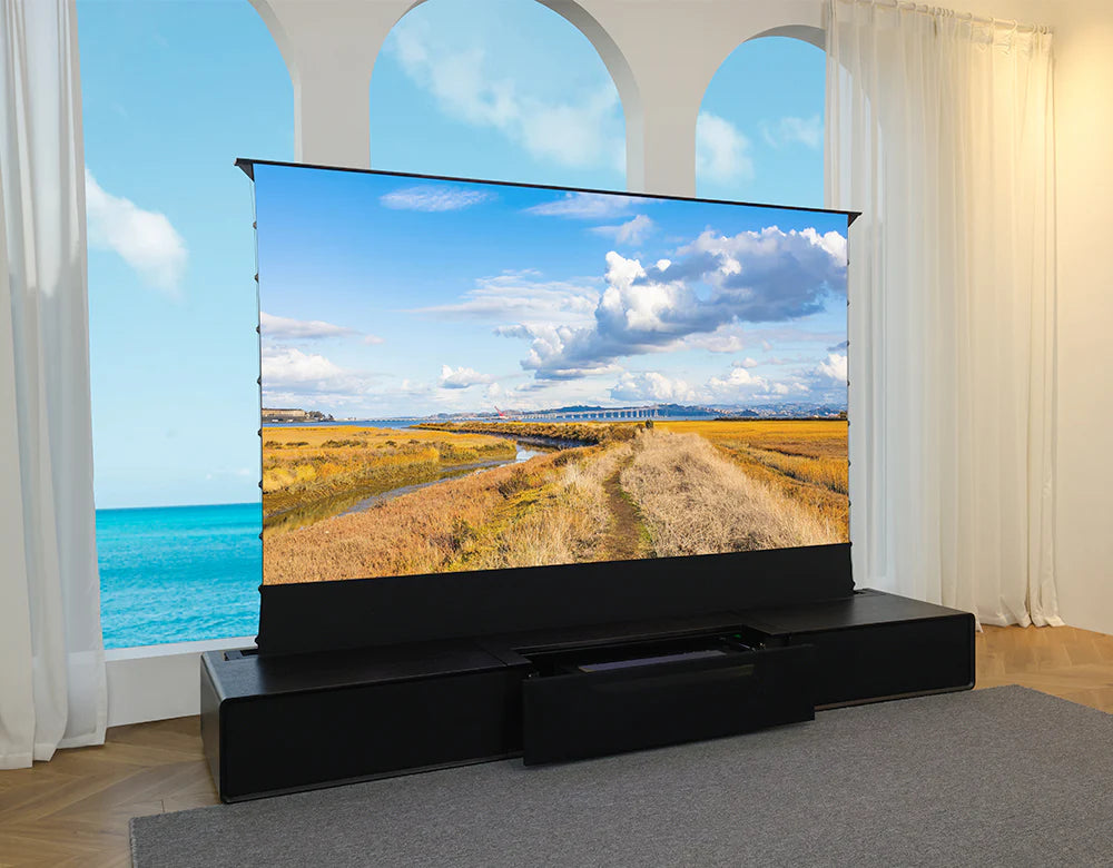 Laser TV konfigurátor (Matný prémiový kabinet + výsuvný mechanizmus)